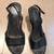 Black Satin Wedge Espadrilles - Size 39 (8.5) 2 thumbnail