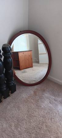 Antique oval mirror 1