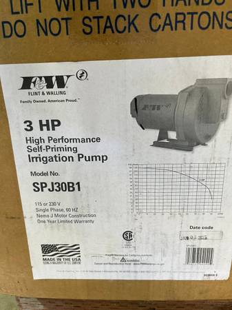 3HP Water Pump - Self-Priming 1