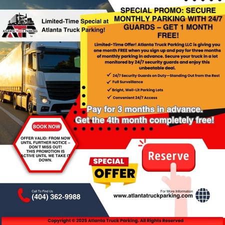 $225 🛡️ 1 MONTH FREE TRUCK PARKING! 🛡️ (Forest Park)63738344144001120