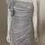 SILVER PETAL SLEEVE DRESS Size Medium 2 thumbnail