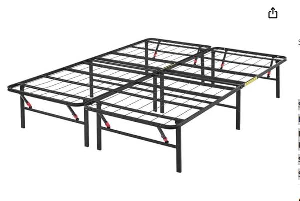 Foldable Platform Bed (Full-size Metal) 1