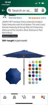 Patio umbrella with umbrella base 1