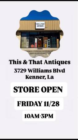 Antique Store Open Friday 1