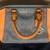 NEW - Michael Kors Orange and Brown Logo Colorblock 2-Way Ciara Handbag/Satchel 3 thumbnail