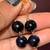 Yellow Gold Drop Earrings both Beautiful Blue Stones  Brand New 3 thumbnail