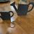 Vintage Silhouette Brown Metal Garden Watering Can Vase Pair 1 thumbnail