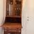 Desk drop down secretaire bureau solid oak Chippendale style 1950’s 2 thumbnail