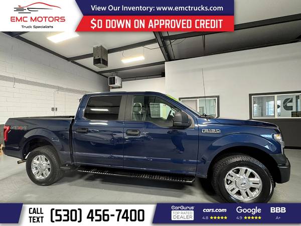 1 propietario, camioneta Ford F-150 CREW CAB 4X4 XL 2016 - $18 950 (1010 GRASS VALLEY HWY, AUBURN, CA 95603)63469636537089124