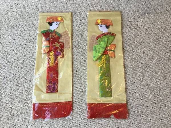 Geisha Hanging Wall Panels - NEW 1