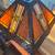 Stained Glass Mission Lamp Shade by Serena d’Italia (needs repair) 4 thumbnail