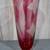 Vtg. Canberry Etched & Footed Glass Vase 10 3/4" Tall 1 thumbnail