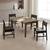 PU Leather Dining Chairs Set of 4, Mid Century Brown Leather Dining Room Chairs 2 thumbnail