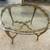Vintage Gold Glass Dining Table & 4 Chairs - Elegant & Unique! $200 OB 3 thumbnail