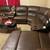 LARGE BROWN RECLINING SECTIONAL W/ CHAISE 4 thumbnail