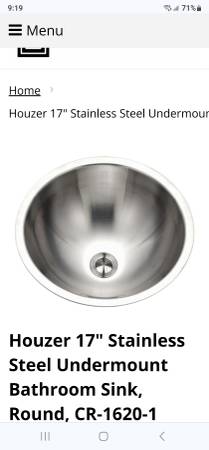 Stainless under counter sink 1