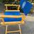 Vintage TELESCOPE Director Chair with Ships Wheel Canvas 4 thumbnail
