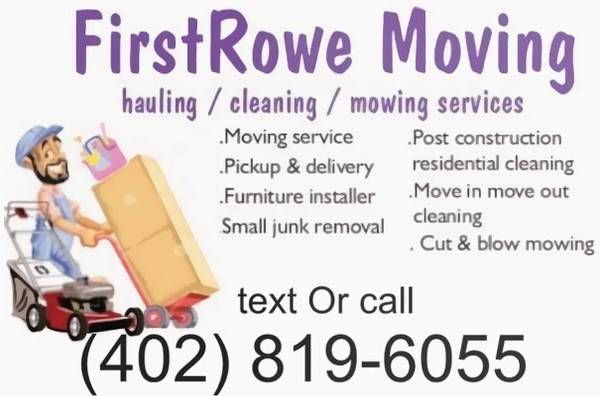 Moving mover/junk removal/delivery/furniture installer/cleaning/mowing 1