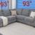 Grey Ashley Sectional Couch 3 thumbnail