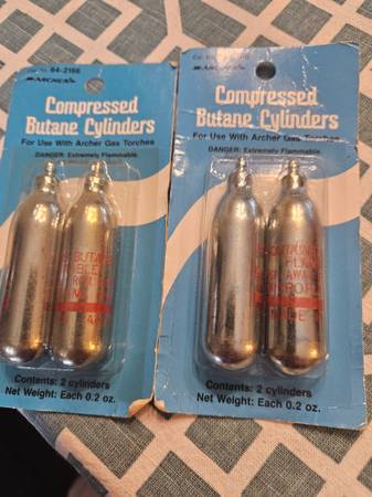 COMPRESSED BUTANE CYLINDERS 64-2166 NEW 1