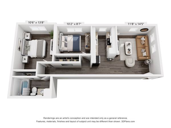 Modern, fully equipped 2 BDR in great neighborhood! 1