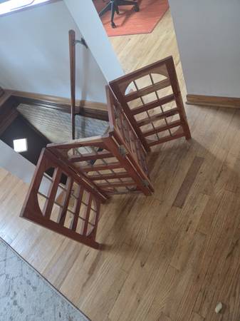 Solid wood dog gate 1