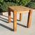 SOLID teak LARGE side table---NO VENEER---A TANK! 1 thumbnail