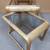 MCM SMOKE GLASS TOP NESTING TABLE SET - MID CENTURY MODERN 1 thumbnail