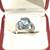 Brand new .925 silver ring with 8 karat size blue topaz, size 5 1 thumbnail