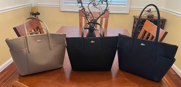 3 Lacoste Purses Bags for 20 dollars 1