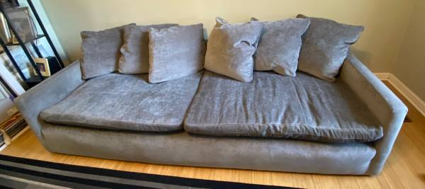 Gray West Elm Sofa 1