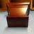 SET OF 2 DECORATIVE CHERRY WOOD WALL SHELF/DISPLAYS 6 thumbnail
