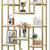 Modern gold and white bookshelf - new in box ! 4 thumbnail