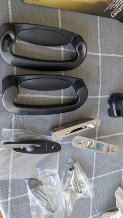 new black anderson tribeca sliding door handle set 1