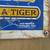 IGINAL & SELDOM SEEN 1950's POWERLUBE EMBOSSED SIGN BY AAA 2 thumbnail
