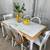 Tile Top Dining Table With 6 Mix-Matched Chairs 12 thumbnail