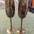 Champagne Glasses Fluted Silver-Platted 2 PC Set Barware 1 thumbnail