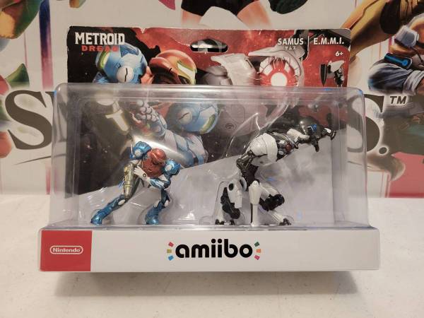 Nintendo Amiibo Metroid Dread Samus E.M.M.I. Figures 2 Pack Set 1