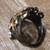 Natural Tourmaline Ring Size 7.5 Antique silver, gold, one of a kind 11 thumbnail