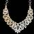Purple Fluorite and Mint-Green Prehnite Bib Necklace 7 thumbnail