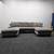 Can Deliver! Like New Clean Living Spaces Sectional Sofa Couch With Double Chais 1 thumbnail
