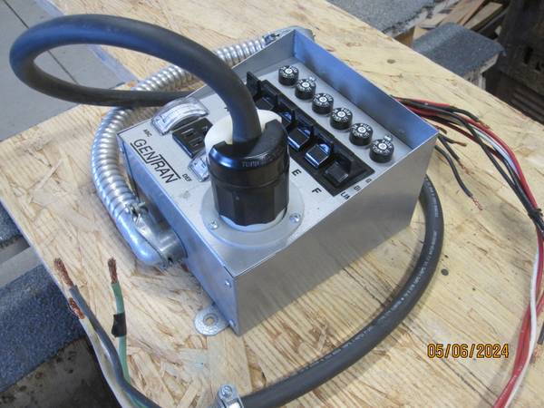 Gen-Tran Transfer Switch - $125 (Waterville)63441524535425122
