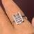 18K White Gold Ring (Size 7) with Natural Diamonds and Pink Sapphire 9 thumbnail