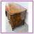 Italian Rococo Bombe Pedestal Desk, Olive Wood 12 thumbnail