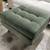Article Sven 30" Velvet Ottoman - Plush Pacific Green 2 thumbnail