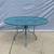Blue oval wrought iron Woodard patio table 54“ x 42“ 1 thumbnail