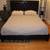 New Black Queen Bed Frame Leather Padded Wooden Platform Beds 4 thumbnail