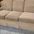 Beige Mastercraft corduroy sofa 2 thumbnail