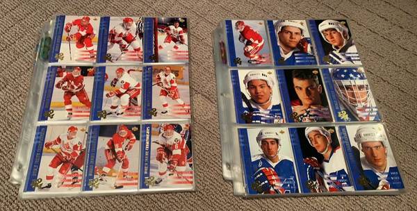 Approximately 180 1993/94 Upper Deck  Hockey Cards in 20 Ultra Pro Car 1