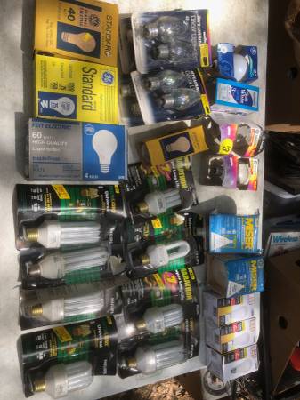 40 new standard  base light bulbs - some hard to find and expensive 1